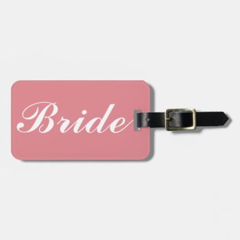 Bride Luggage Tag by SunflowerDesigns at Zazzle