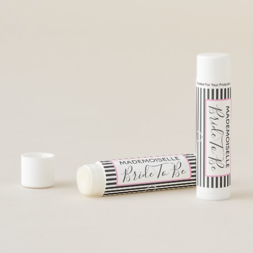 BRIDE Mademoiselle Couture Bridal Shower Party Lip Balm