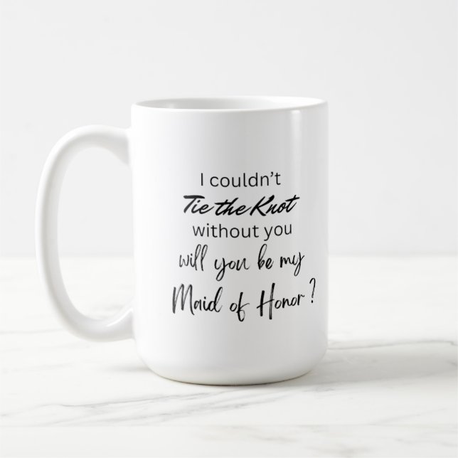 Bride-Maid of Honor Proposal Mug (Left)