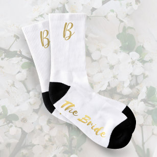 Custom Printed Monogram Socks for the Wedding Party