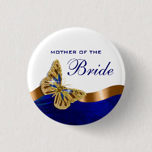 Bride mother bridal couple party pinback button