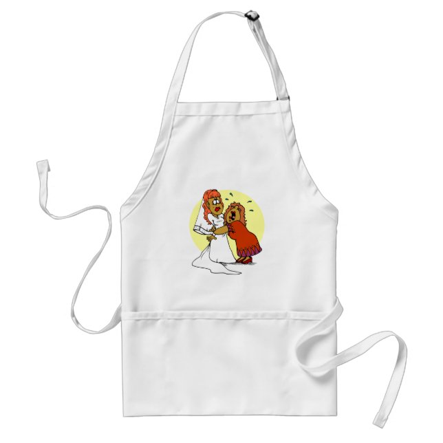 Bride Mother Wedding Day Ceremony Adult Apron (Front)
