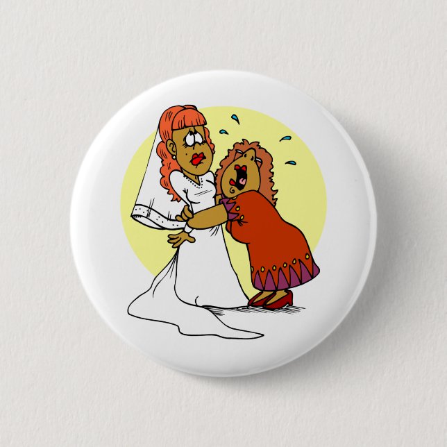 Bride Mother Wedding Day Ceremony Button (Front)