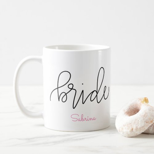 Bride Mug _ Customizable Lettering Design