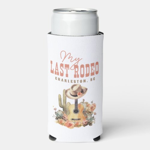 Bride My Last Rodeo Cowgirl Bachelorette Weekend Seltzer Can Cooler