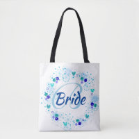 Bride My Something Blue Monogram Modern