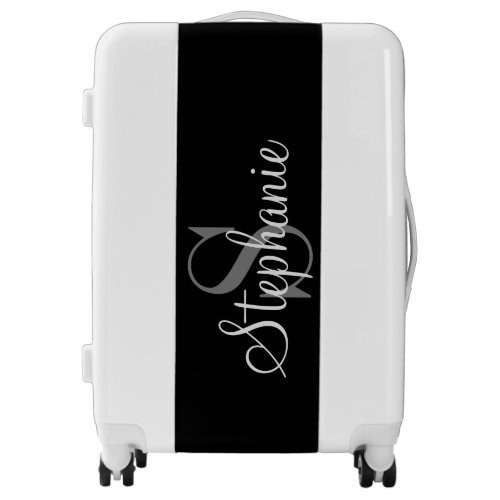 Bride Name Initial Wedding  Luggage