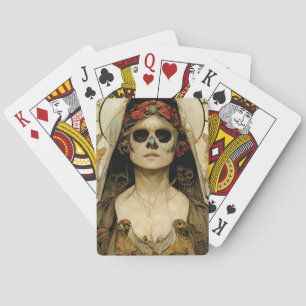 Bride Of Death Gothic Horror Poker Cards