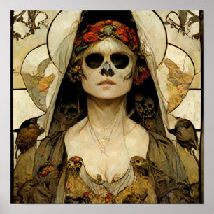 Bride Of Death Gothic Horror Poster