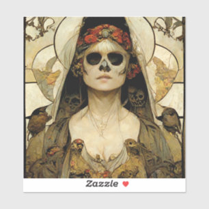 Bride Of Death Gothic Horror Sticker