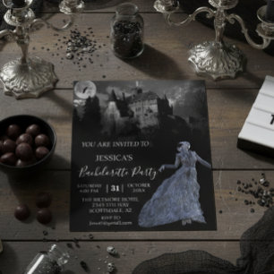 Bride of Frankenstein Bachelorette Halloween  Invi Flyer