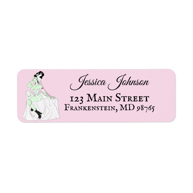 Bride of Frankenstein Bachelorette Label (Front)