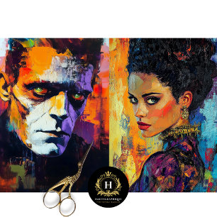 Bride of Frankenstein Decoupage Tissue Paper