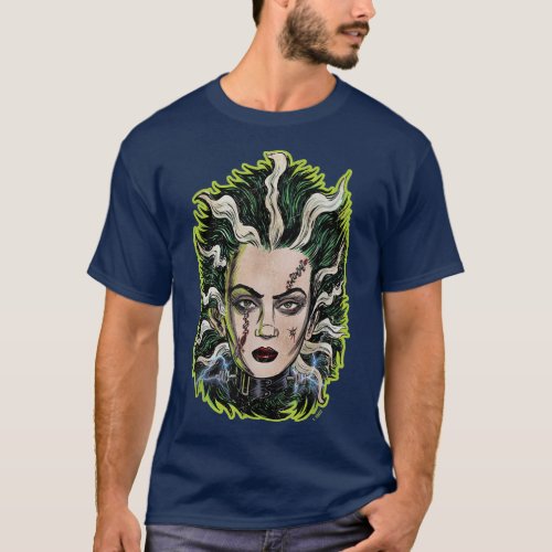 Bride of Frankenstein Horror Animation Pop Surreal T_Shirt