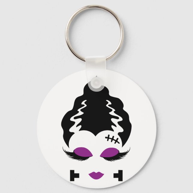 Bride Of Frankenstein Monster Halloween Costume 4  Keychain (Front)