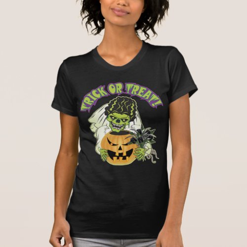 Bride of Frankenstein Skull T_Shirt
