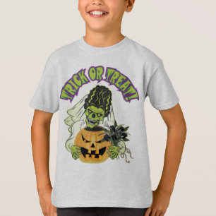 Bride of Frankenstein Skull T-Shirt