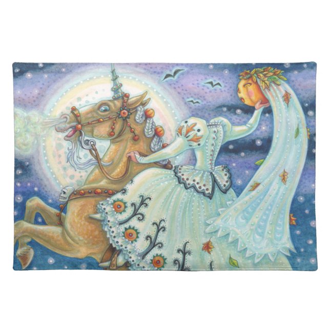 BRIDE OF SLEEPY HOLLOW, UNICORN HORSE PLACE MAT (Front)