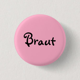 Bride on pink button