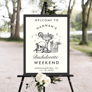 Bride Or Die Bachelorette Cocktail Welcome Sign