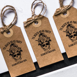 Bride or Die Bachelorette Party Custom Goth Skull Self-inking Stamp