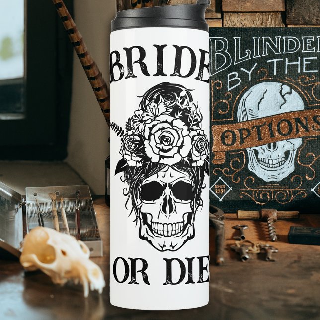 Bride or Die Bachelorette Party Customized Bridal Thermal Tumbler (Creator Uploaded)
