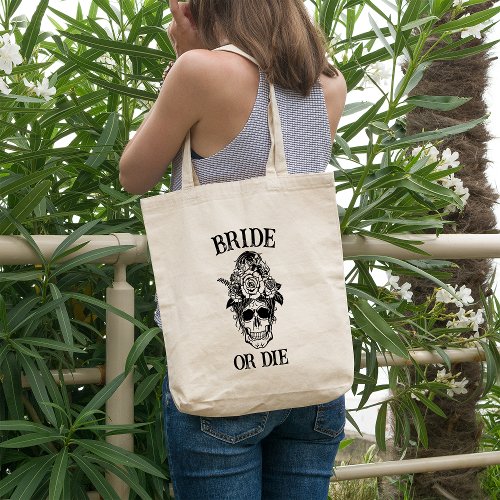 Bride or Die Bachelorette Party Customized Bridal Tote Bag