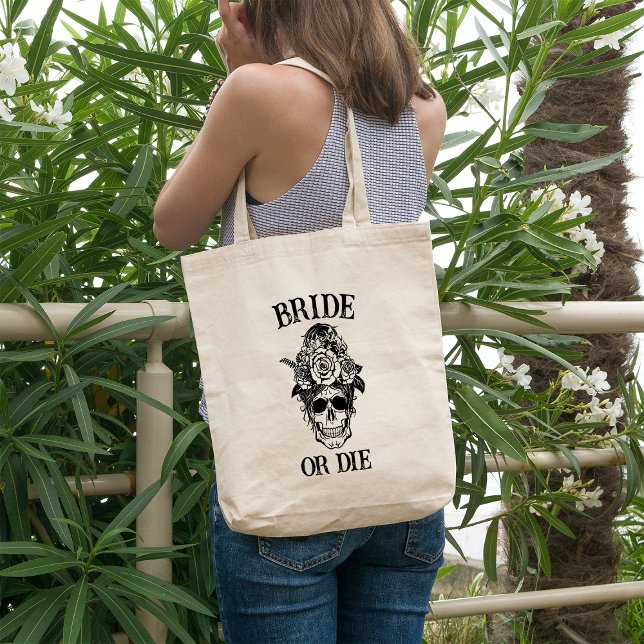 Bride or Die Bachelorette Party Customized Bridal Tote Bag (Creator Uploaded)