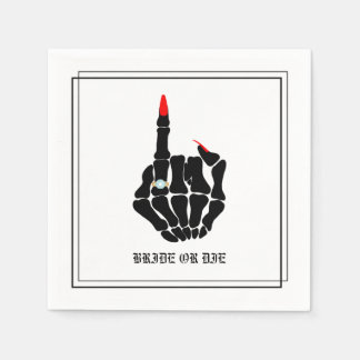 Bride or Die Bachelorette Party Napkins