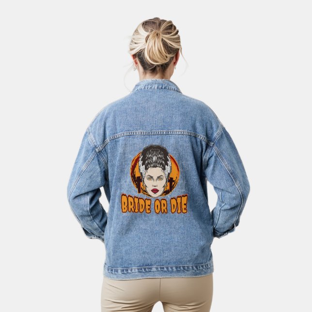 Bride or die denim jacket (Model)