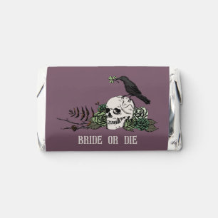 Bride or Die Irish Floral Skull Bachelorette Party Hershey's Miniatures