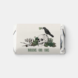 Bride or Die Irish Floral Skull Bachelorette Party Hershey's Miniatures