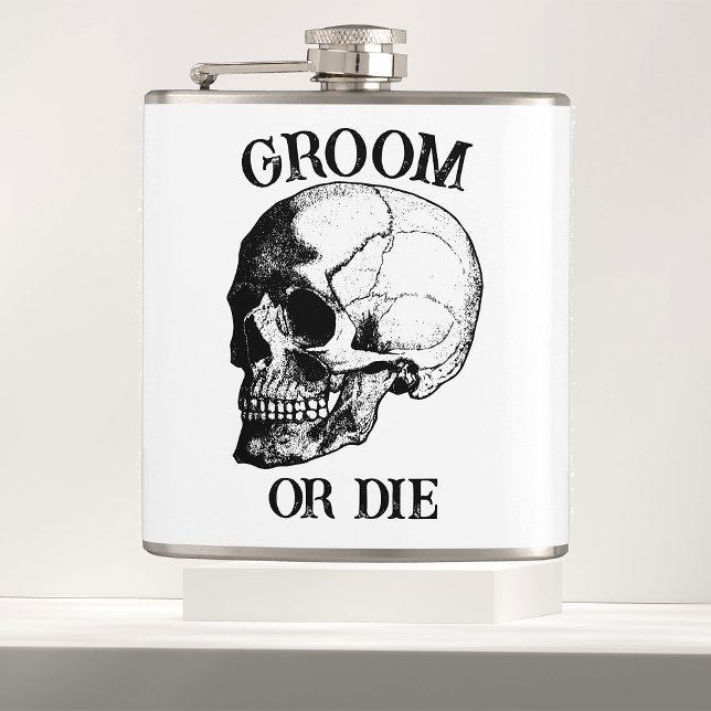 Bride or Die Til Death Do Us Party Gothic Wedding Flask (Creator Uploaded)