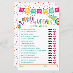Bride or Groom Game - Fiesta WH