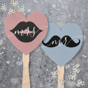 Bride or Groom Mr Mrs Wedding Game Hand Fan