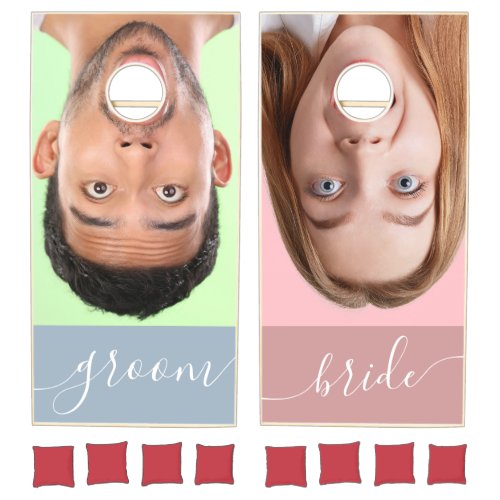 Bride or Groom Wedding Cornhole Set