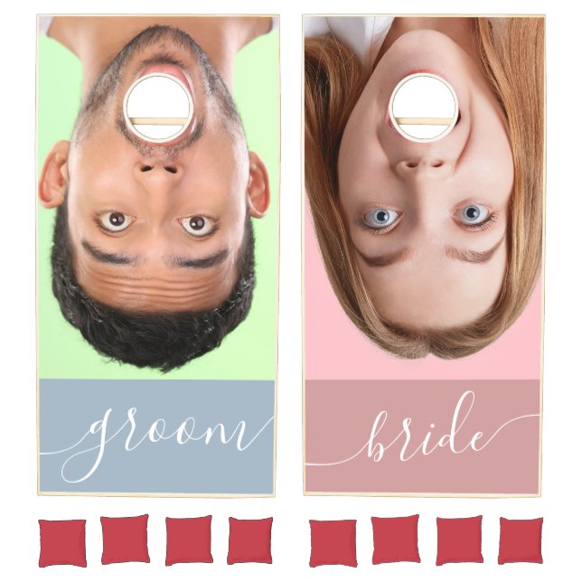 Bride or Groom Wedding Cornhole Set (Set)