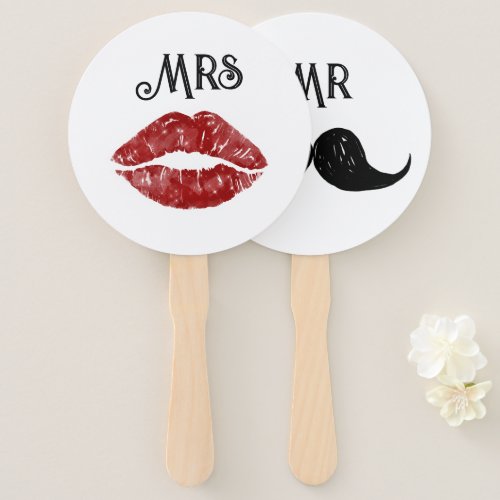 Bride or Groom Wedding Games  Hand Fan