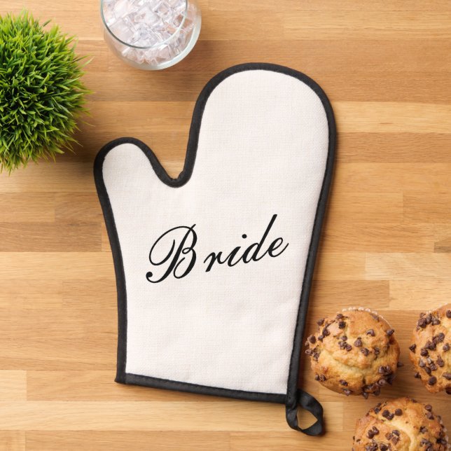 bride oven mitt (Top down)