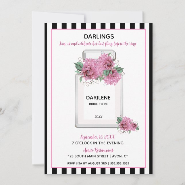 BRIDE Parisian Style Bridal Shower Party (Front)