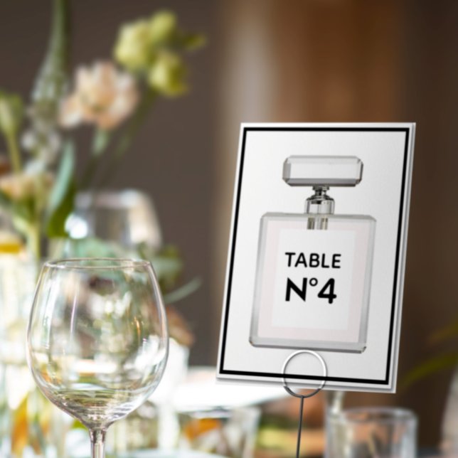 BRIDE Parisian Theme Shower Party  Table Number (Creator Uploaded)