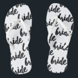 Bride Pattern Wedding Flip Flops<br><div class="desc">Bride patterned wedding/honeymoon flip flops.</div>