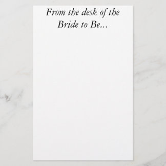 Bride Personal Custom Letter Wedding Stationery