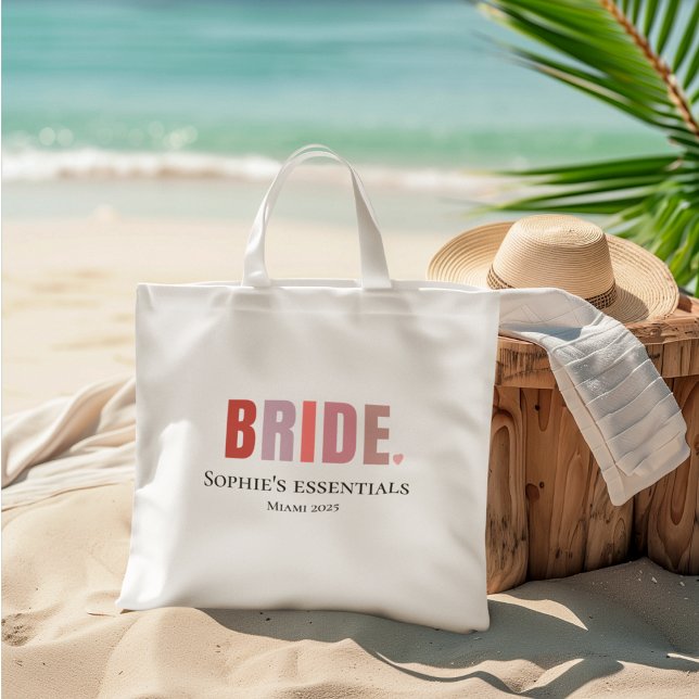 Bride Personalized  Bachelorette Gift  Tote Bag (Creator Uploaded)
