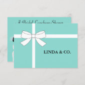 BRIDE Personalized Bridal Luncheon Shower Party Invitation (Front/Back)