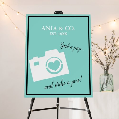 BRIDE Photo Booth Selfie Props Signage Party Poster