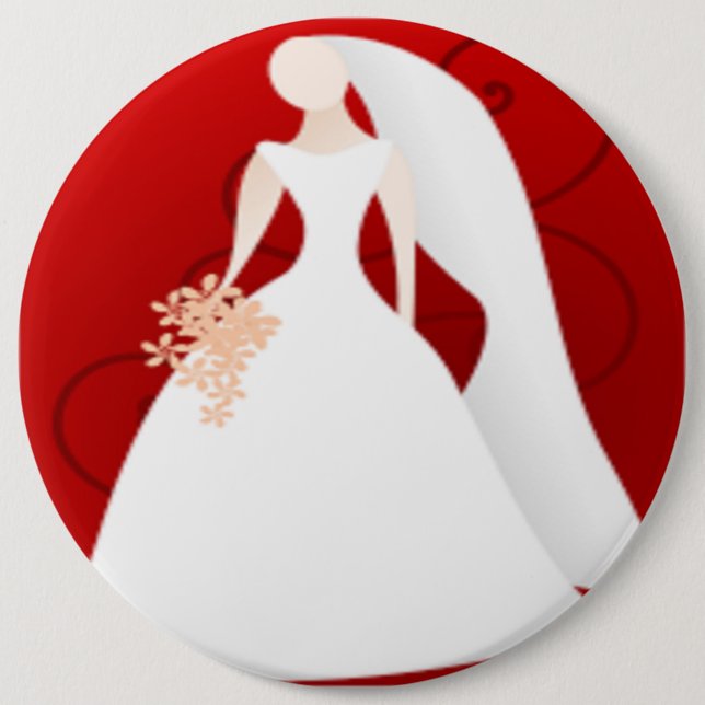 BRIDE PINBACK BUTTON (Front)