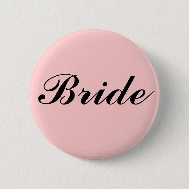 BRIDE PINBACK BUTTON (Front)