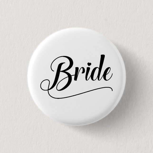 Bride Pinback Button (Front)