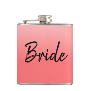 Bride Pink and Black Flask